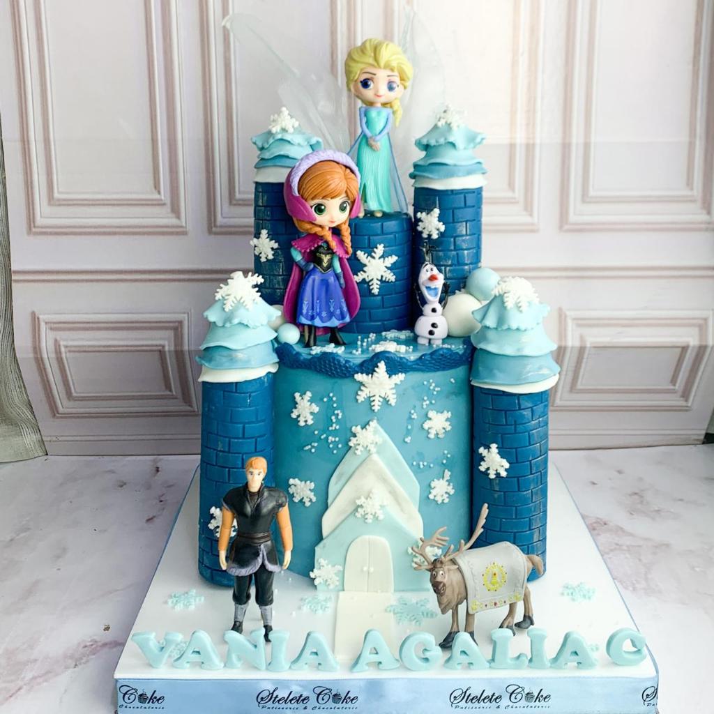 Kue Ulang Tahun/Birthday Cake/Kue Ultah Istana Frozen/Kue Castle Frozen/Kue Birthday Jakarta