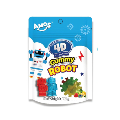 

Amos 4D Permen Jeli 3D Buah-buahan bentuk Robot / Arithmetic Games / Dino 72 gr