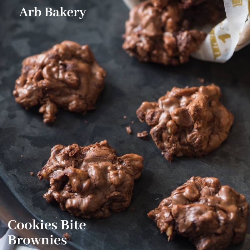 

ARB Brownies Bites Cup |Brownies panggang | Brownies Fudgy | Coklat | Dark Chocolate | Brownies Bite| Fresh | Nyoklat | Panggangan | Shiny Crust | Cookies Coklat | Fuddy Brownies | kue Brownies