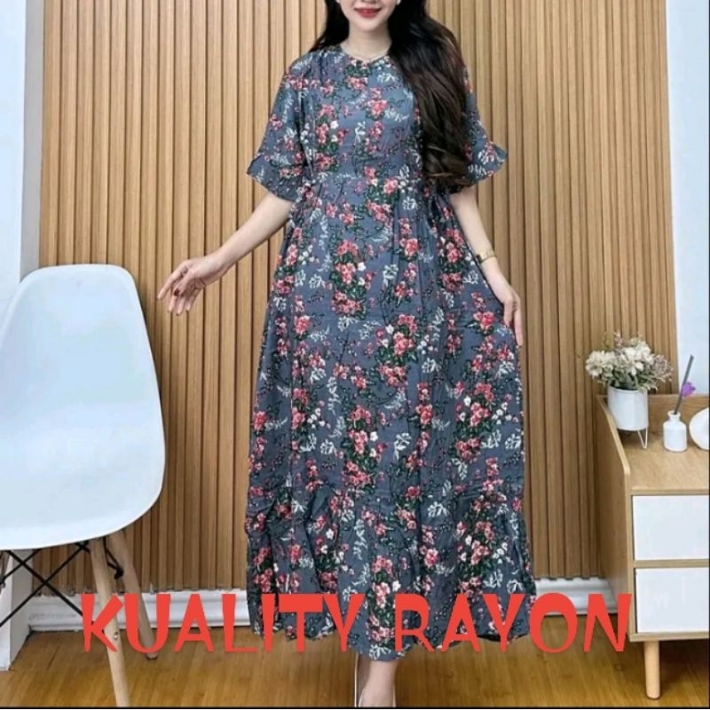 longdress longdressjumbo MIDI MIDI jumbo daster jumbo daster rayon daster busui