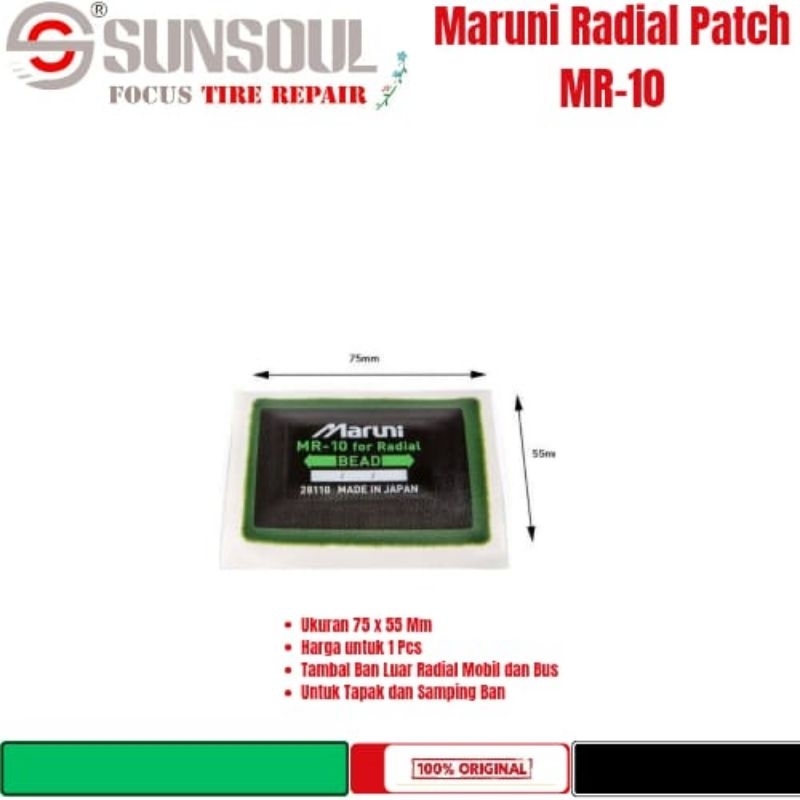 Maruni Radial Patch MR-10- Karet Tambal Ban Tiptop