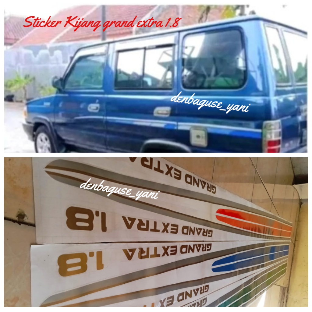 Stiker List Body Kijang Grand Extra 1.8 / Sticker Kijang grand extra " stiker kijang grand "