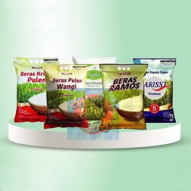 

Beras Premium - Sania - Lahap - Ramos - Larisst 5kg