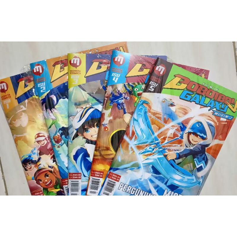 PROMO TERBATAS PAKET 5 Buku Komik BOBOIBOY GALAXY MUSIM 2 ISU 1, 2, 3, 4, 5 (5 BUKU)
