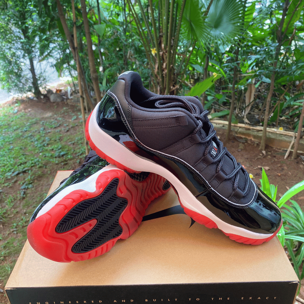 AIR JORDAN 11 RETRO LOW BRED 100% AUTHENTIC