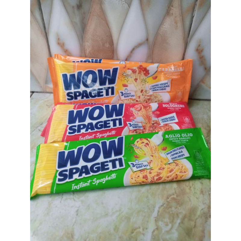 

[5pcs] Wow Spageti || Instant Spaghetti || Carbonara || Bolognese || Aglio Olio