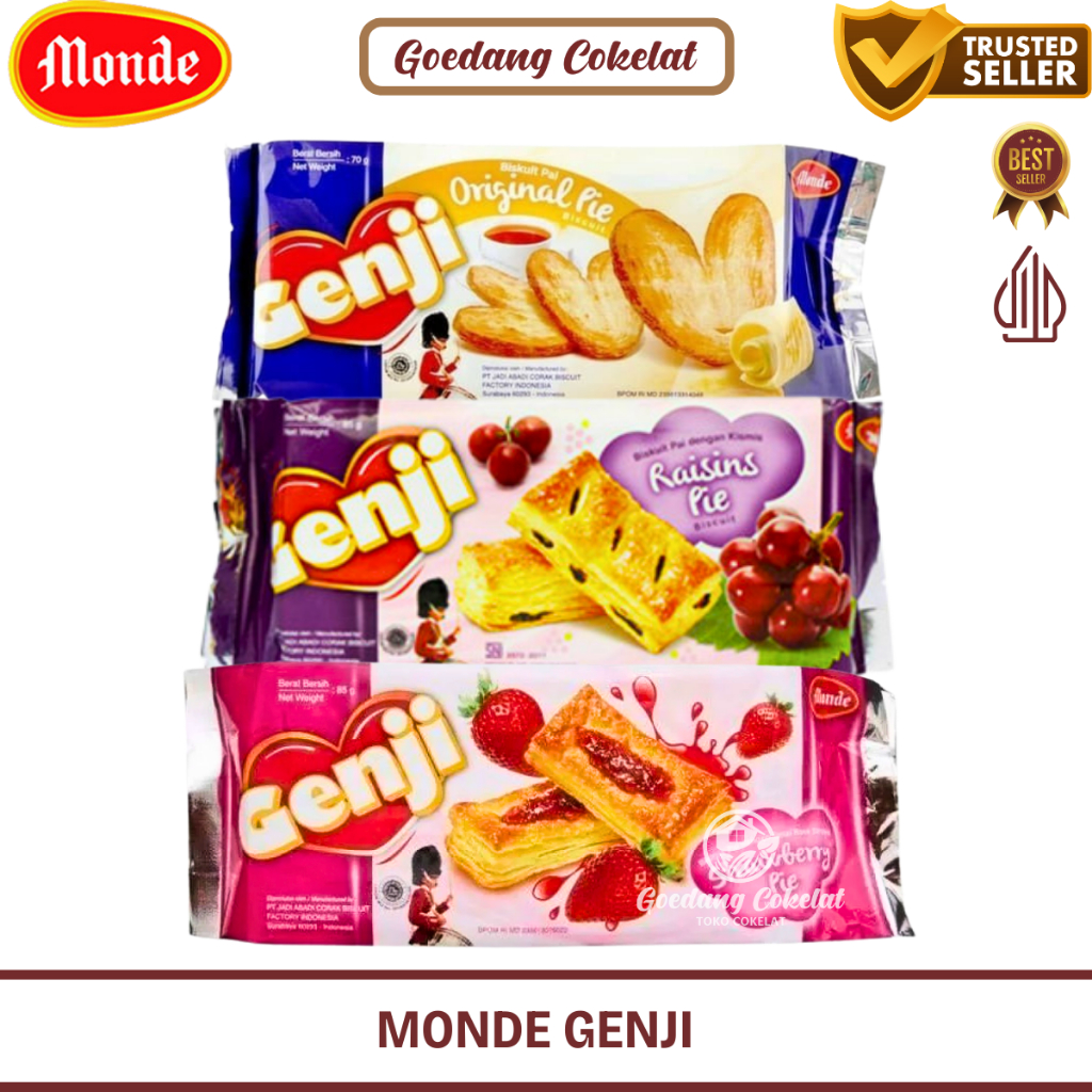 

READY STOCK Monde Genji Pie Soft Original Strawberry Raisins Pie 85 gr
