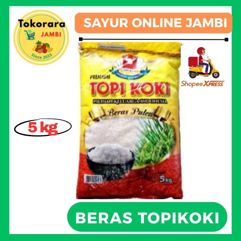 

Beras Pulen Topi Koki 5kg-tokorara jambi