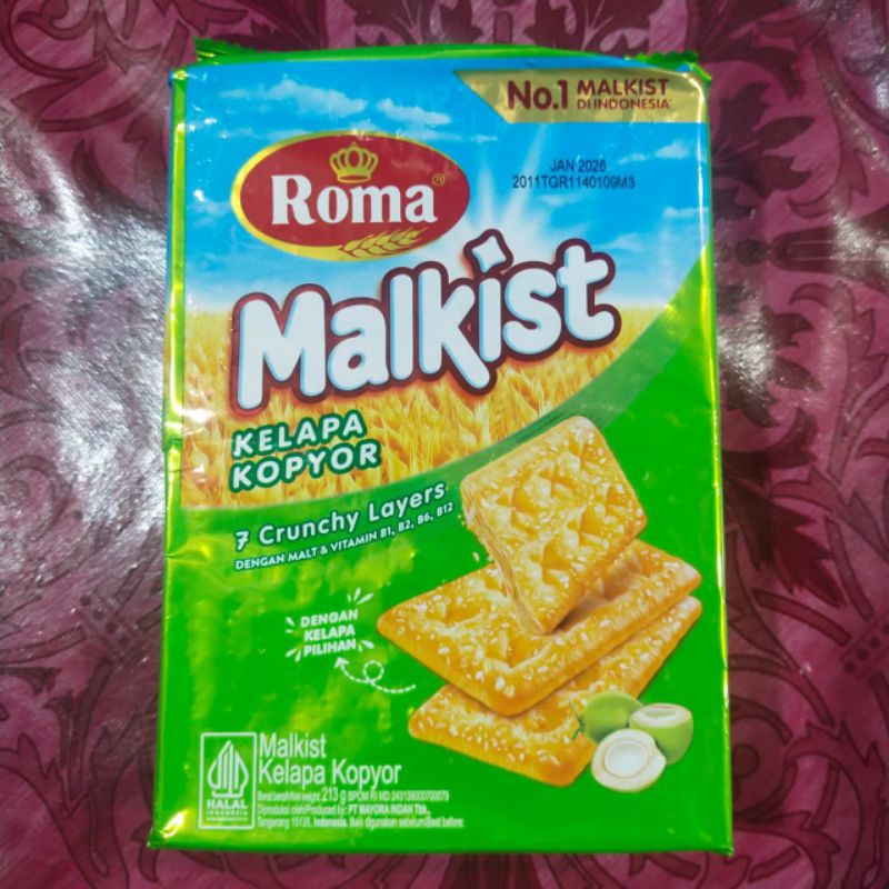 

Roma Malkist Kelapa kopyor 213g