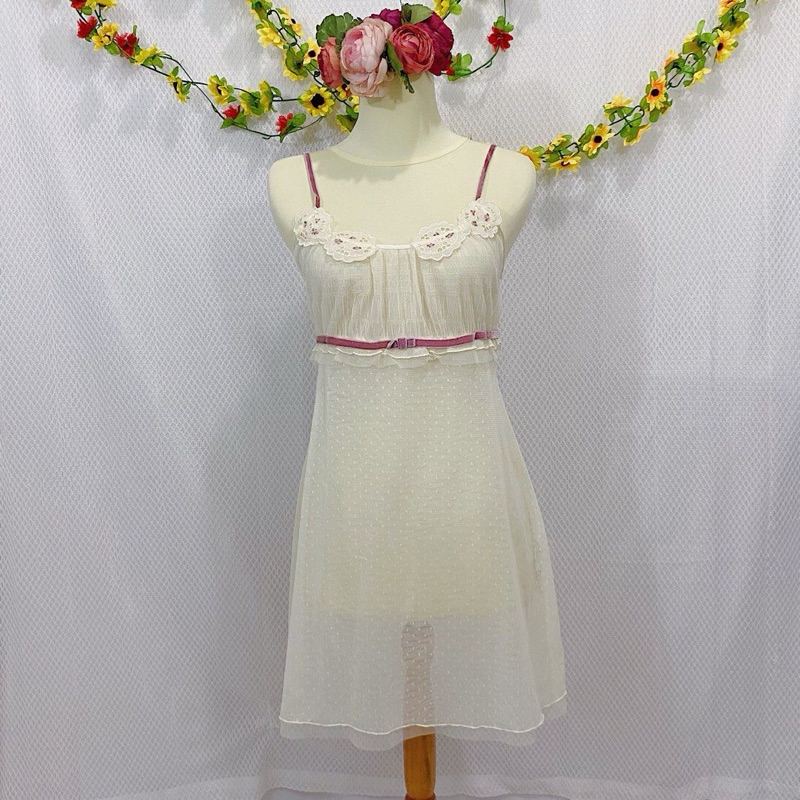 Preloved Lingerie Cottagecore Coquette Fairy Slipdress