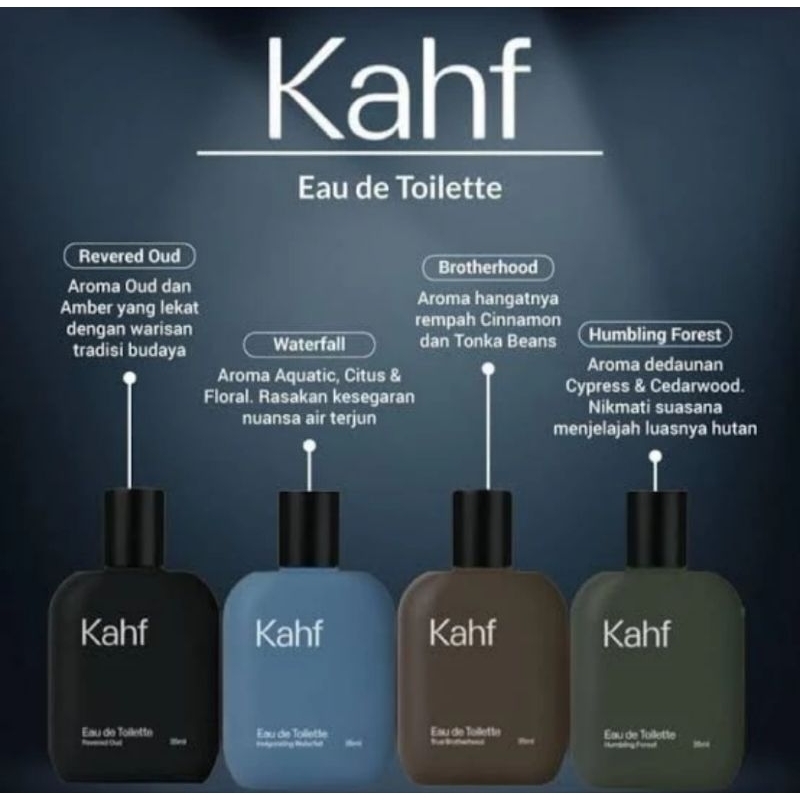 Kahf Eau de Toilette Parfum Pria 35ml - KAHF007/KAHF008/KAHF009/KAHF017