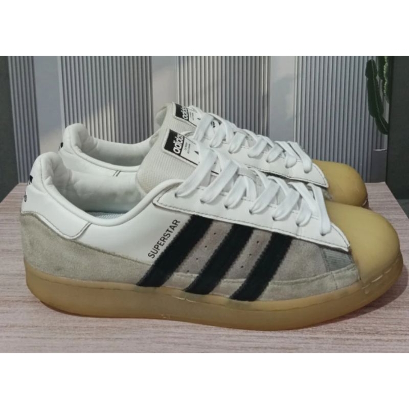 Adidas Superstar Ready Size 41 43 White Light Charcoal  Second Conditions