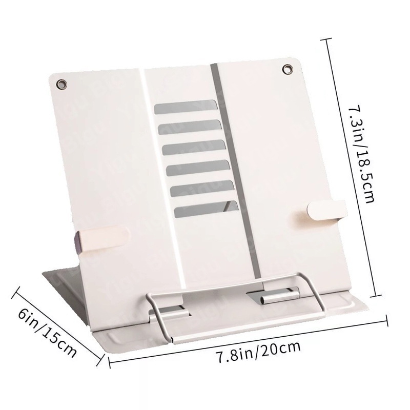 

COD Triple W Penyangga Buku Berdiri Bracket Book Stand Teks Reading Holder Metal Adjustable