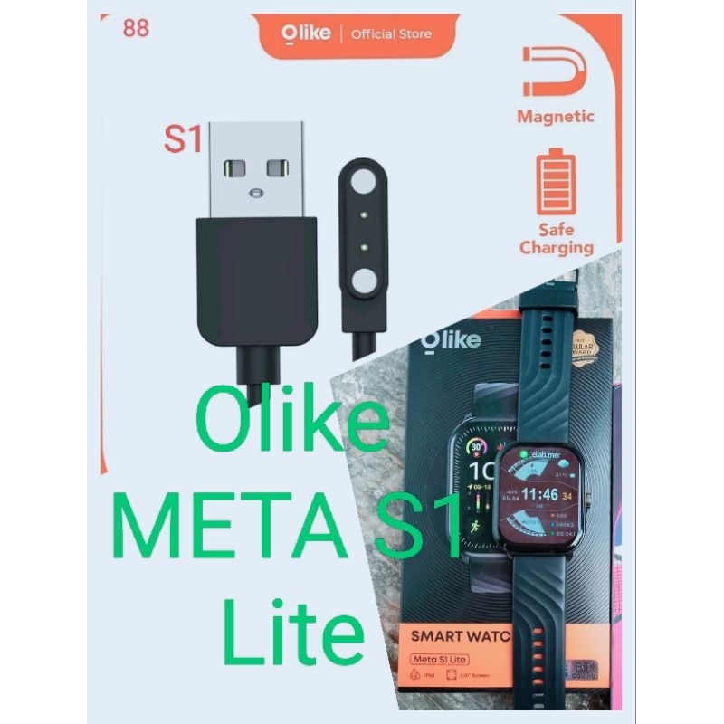 Olike Meta S1 Smart Watch Kabel Charger Olike Meta S2 Meta S1 Lite Smartwatch Magnetic 2 pin