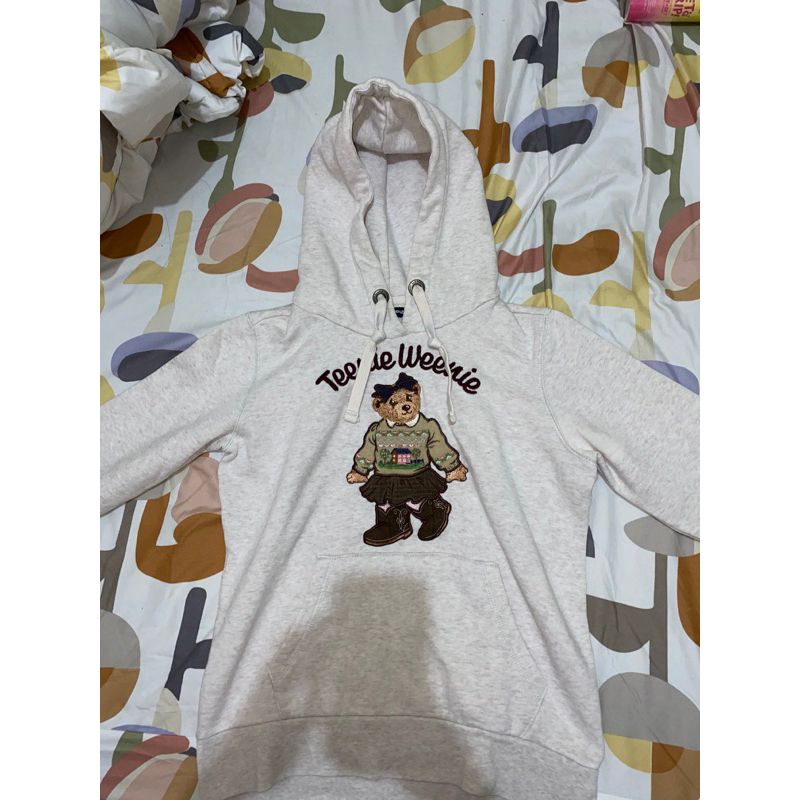 hoodie teenie weenie original light grey preloved