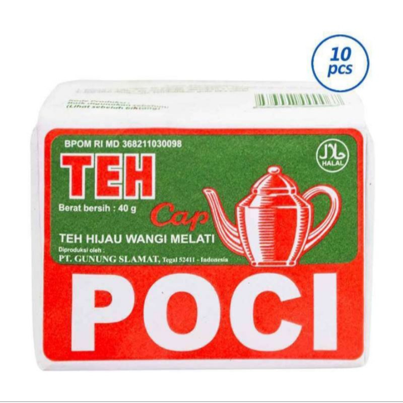 

TEH TABUR CAP POCI | TEH HIJAU WANGI MELATI | 40 g
