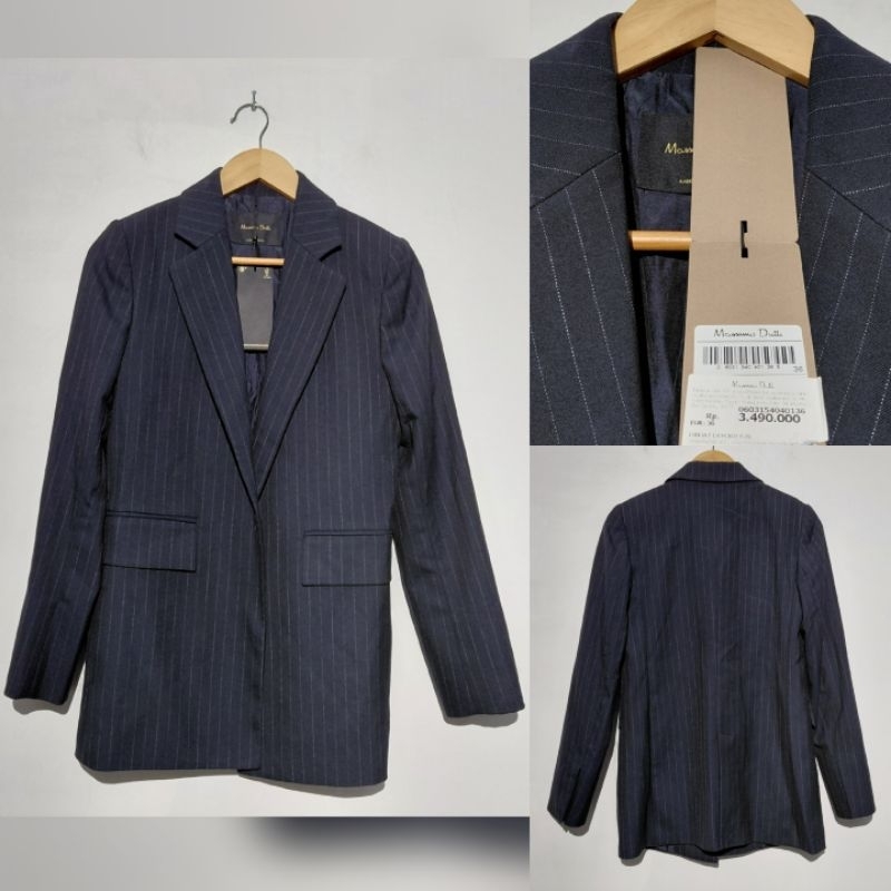 MASSIMO DUTTI BLAZER GARIS BARU ASLI ORIGINAL