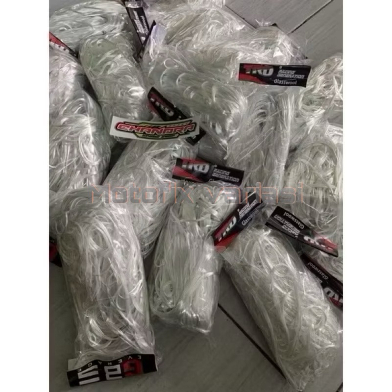 Paket GLASSWOOL KNALPOT RAMBUT NENEK 200 GRAM // GLASSWOOL KNALPOT MOTOR DAN MOBIL RAMBUT NENEK // G