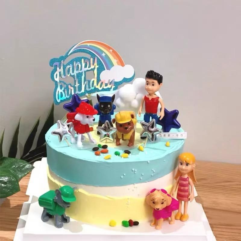 * MKA * Pajangan Kue Paw Patrol 3D Pajangan Paw Patrol / Topper Action Figure PAW PATROL Miniatur / 