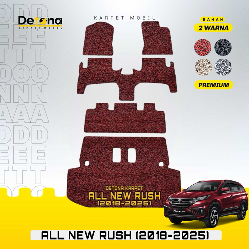 Karpet Mobil Mie PREMIUM Toyota ALL NEW RUSH 2018-2025 / Karpet Mie Mobil Toyota RUSH 2018-2025