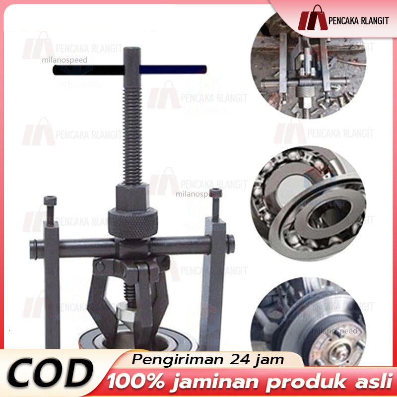 

Bearing Puller / Treker Bearing Puller /Inner Bearing Puller Riku/Treker Bearing 3 kaki Bearing Puller Alat Cabut Bearing/Treker Bearing Puller Pilot Bearing Puller Inner Treker Riku Cabut Bearing Dalam Ukuran 16-38mm Gear Extractor 3 Kaki Jaw Mesin Motor