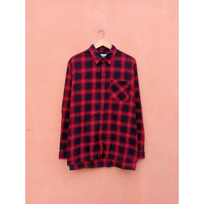 kemeja flanel veterano second bale bekas brand seken secondhand branded kemeja tangan panjang kemeja