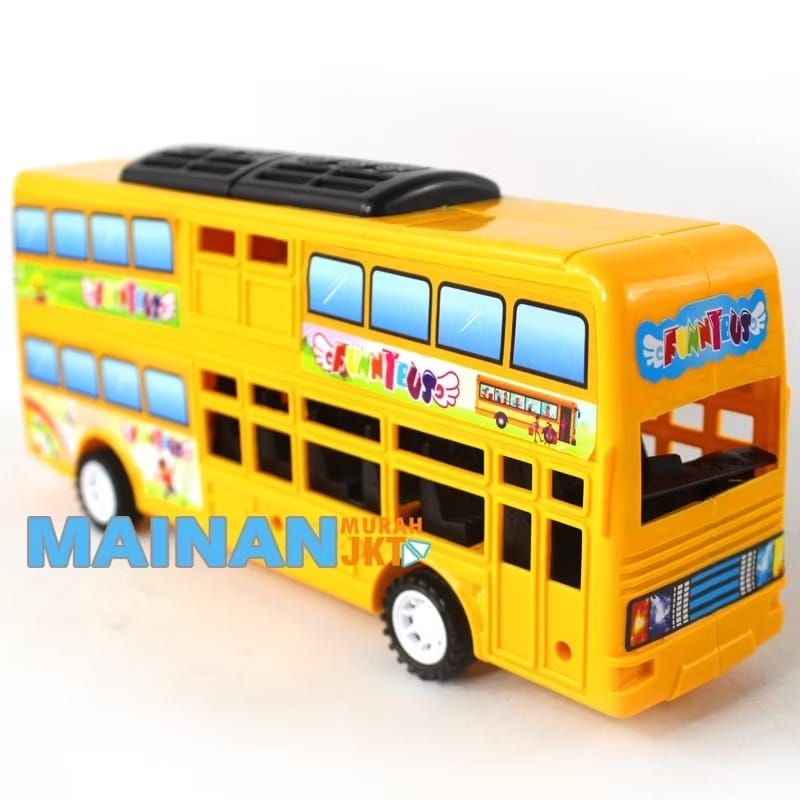 715 mainan anak mobil busway bus 2 tingkat funny bus LT57