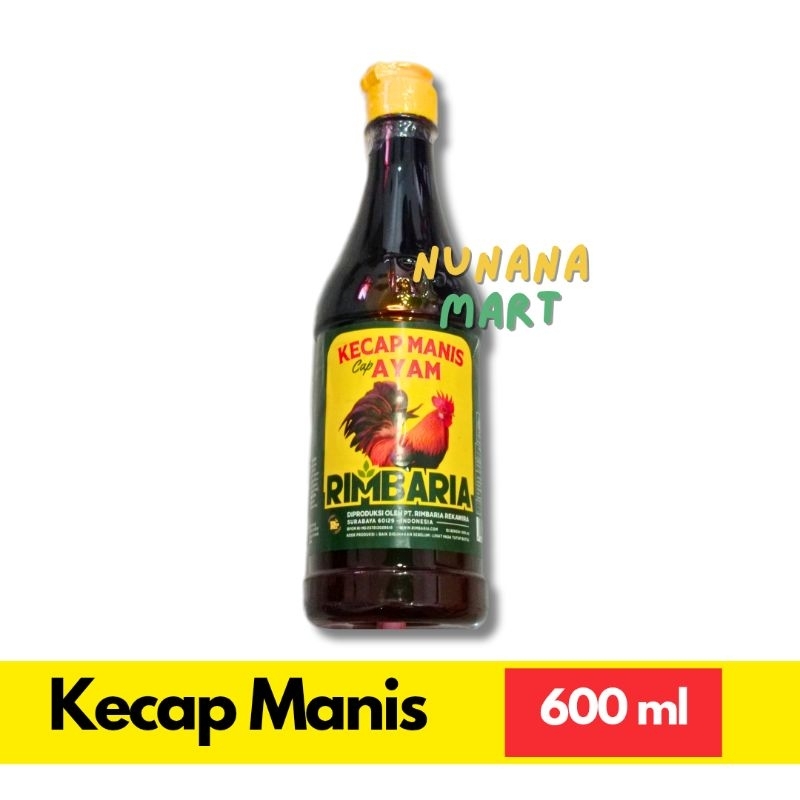 

Rimbaria Kecap Manis Cap Ayam Botol 600 ml