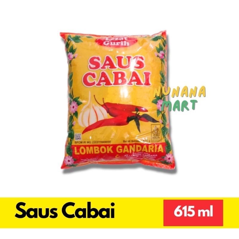 

Saos Cabai Sambal Gandaria Pouch 615 ml