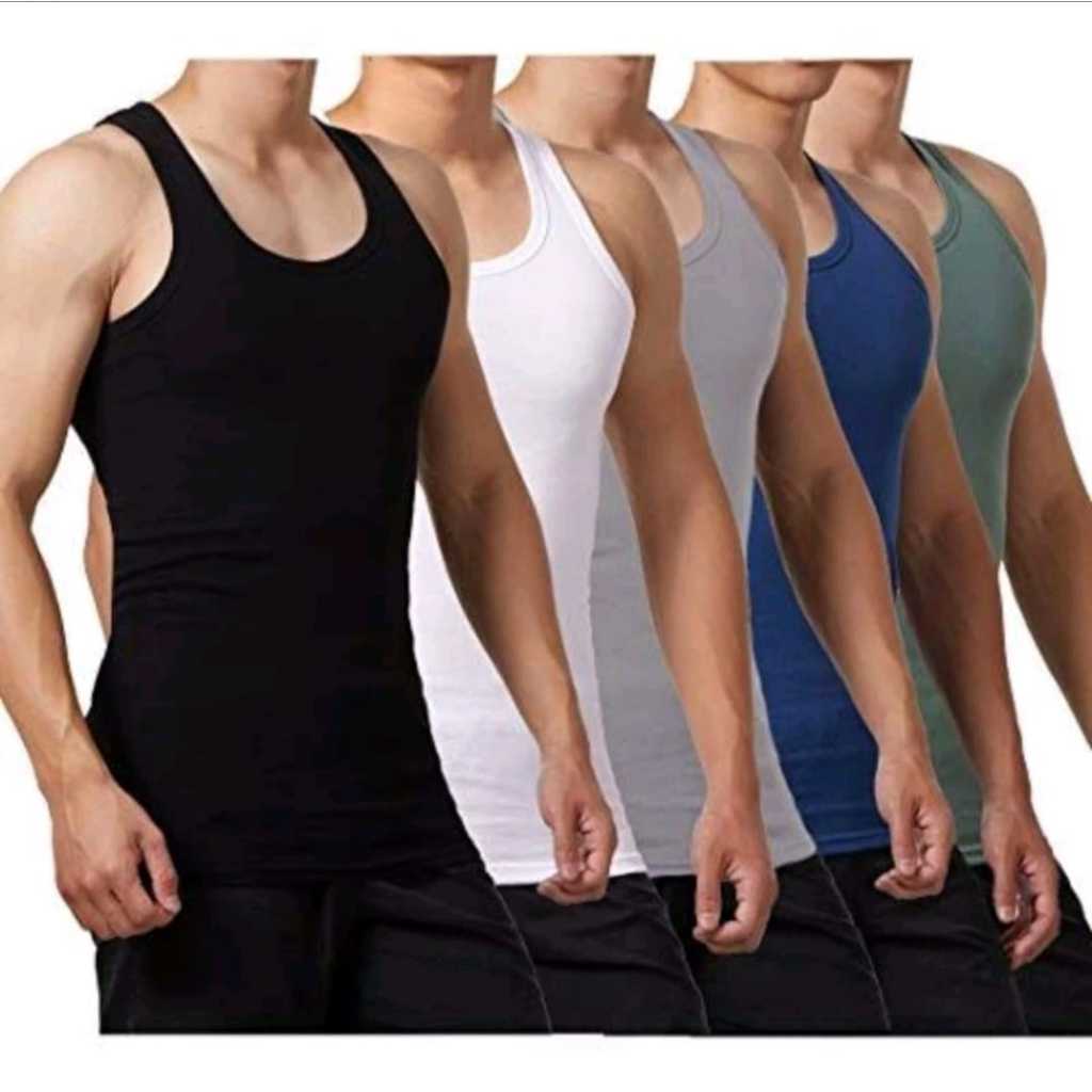 PAKET HEMAT 5 PCS Singlet Kaos Singlet Singlet Polos Singlet Kaos Singlet Pria Dewasa Singlet gym Pr