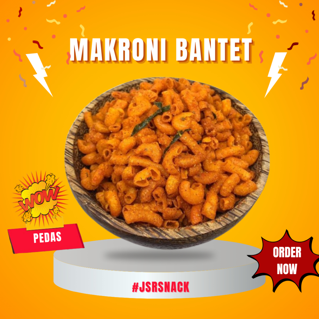 

MAKARONI BANTET MACARONI SPESIAL RASA PEDAS DAUN JERUK BERAT 250 GRAM