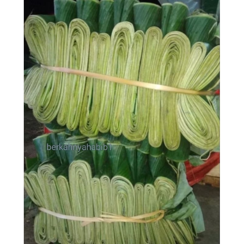 

Daun pisang murah asli lentur dan sudah di lap bagus untuk bungkus lontong makanan dll daun pisang fres dari pohon pisang warna hijau tua , daun pisang tua lentur murah , 98 % bersih dari debu atau kotoran