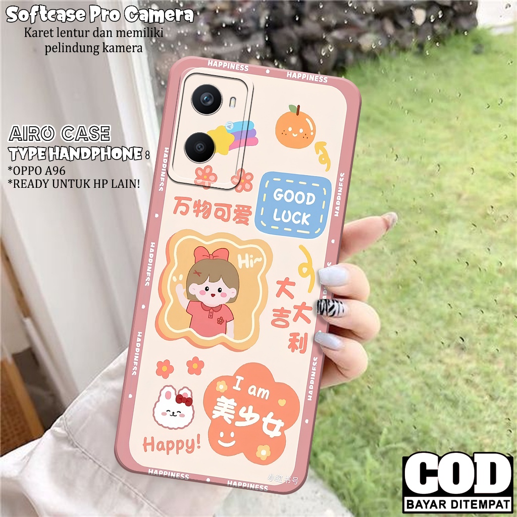 Case OPPO A96 - Softcase OPPO A96 - Fashion Case KARTUN - Casing OPPO A96 - Softcase Pro Camera - Tp