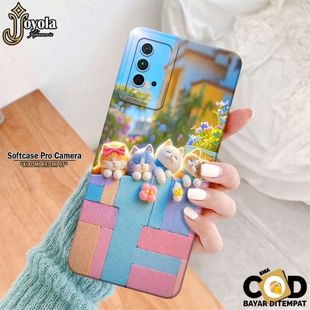 JOYOLA Case XIAOMI REDMI 9T Terbaru - Fahion Case Kartun - Softcase  XIAOMI REDMI 9T - Pro Camera - 