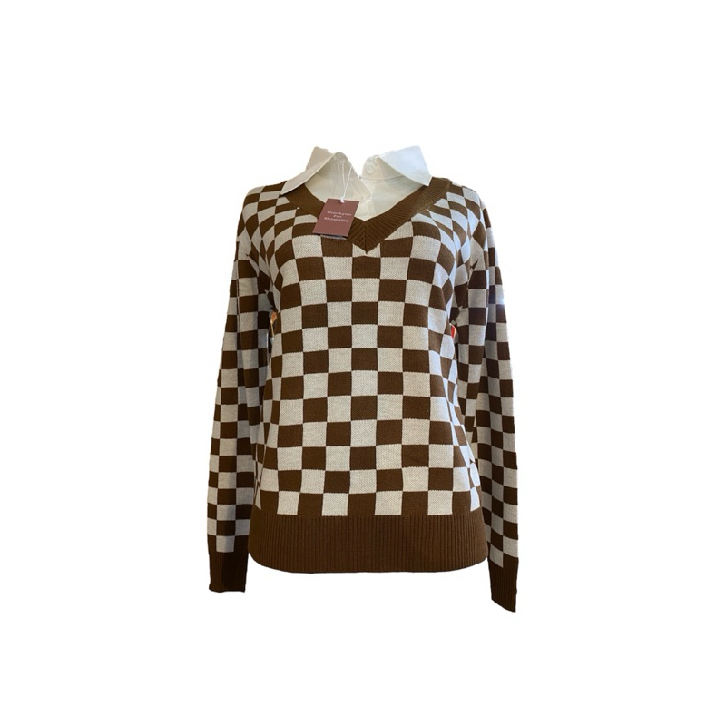 Kemeja Vest Motif Kotak