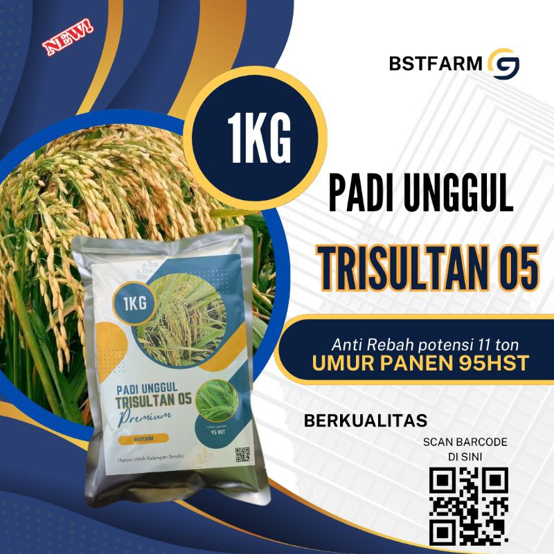 Benih padi Bibit padi TRI SULTAN original 1kg