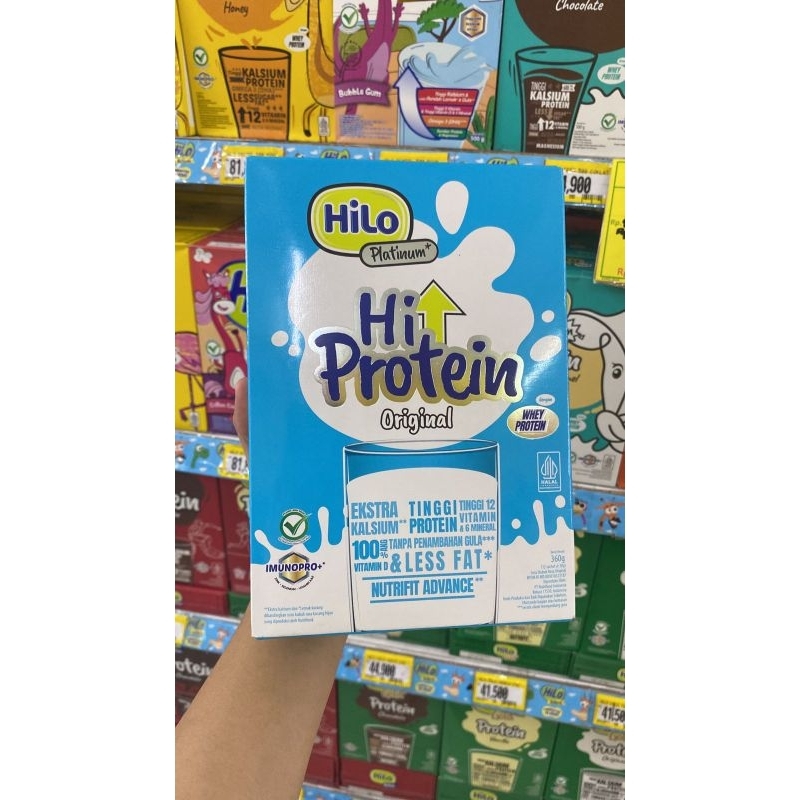 

Hilo Platinum Original 360gr 12 sachet Susu Kalsium Susu Protein Susu Remaja Susu Otot Susu Dewasa 11-70tahun Susu Less Fat Less Sugar Glukosamin 100%Vit D
