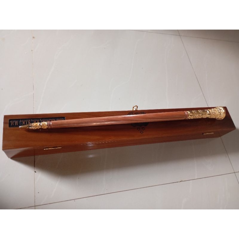 Tongkat komando kayu nagasari kuningan berlapis emas TNI, polri,KEJAKSAAN