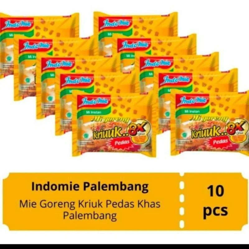 

INDOMIE GORENG KRIUUK PEDAS 8X ISI 10 PCS