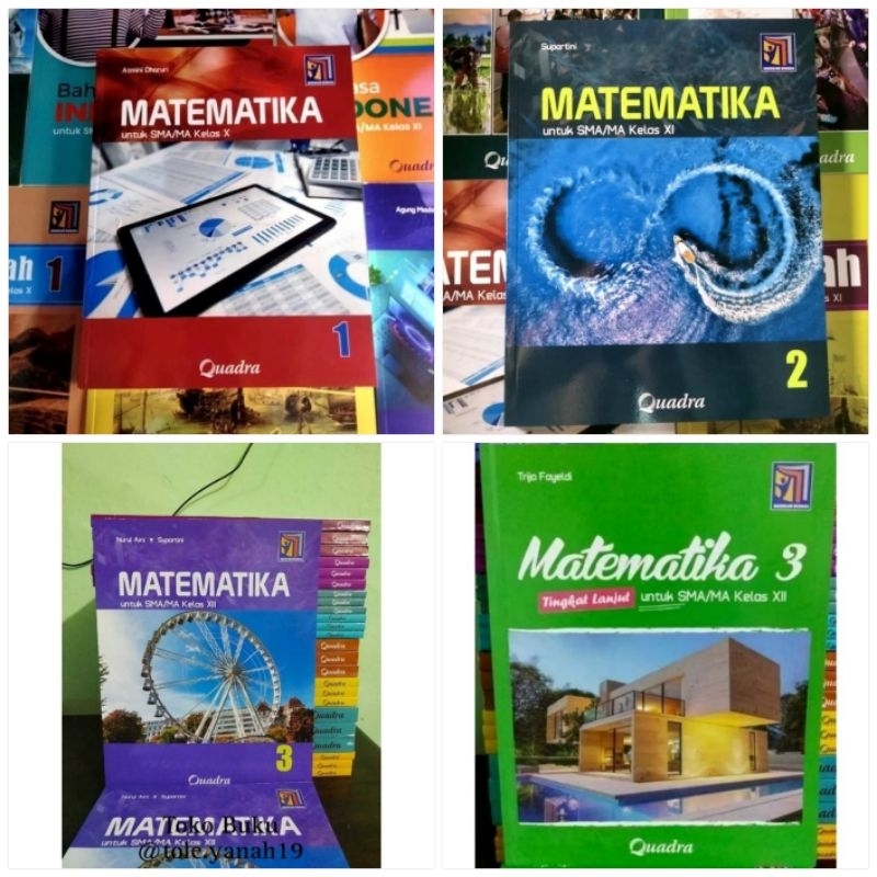 Buku Paket Matematika SMA Quadra Kelas 10-12 Kurikulum Merdeka
