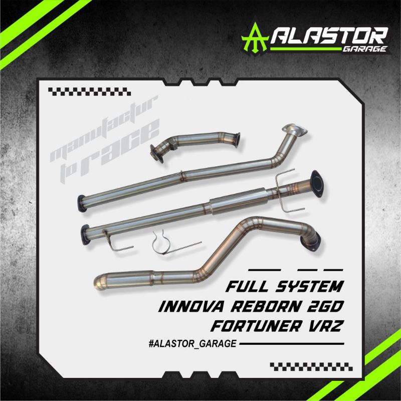 Knalpot Full System Innova Reborn 2GD Fortuner VRZ