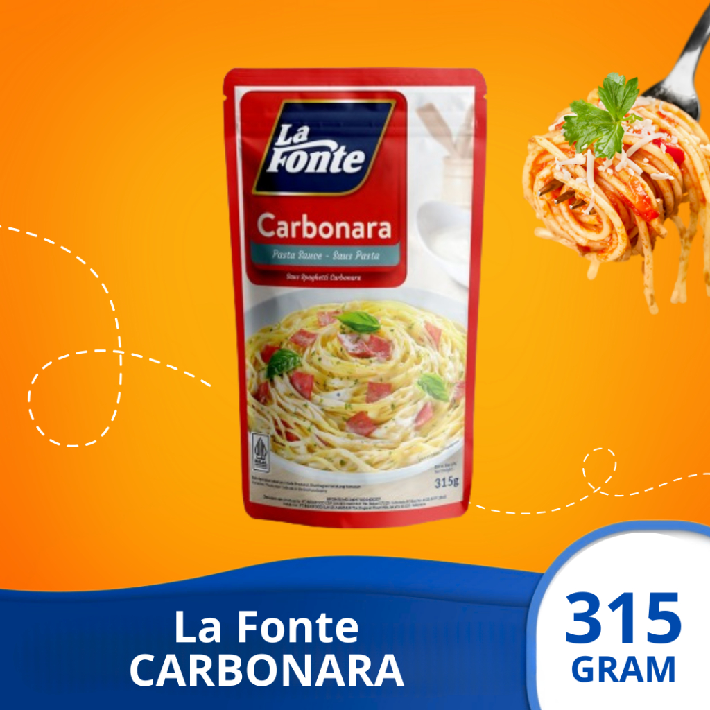 

LA FONTE CARBONARA Saus Pasta Spaghetti & Macaroni 315 gram