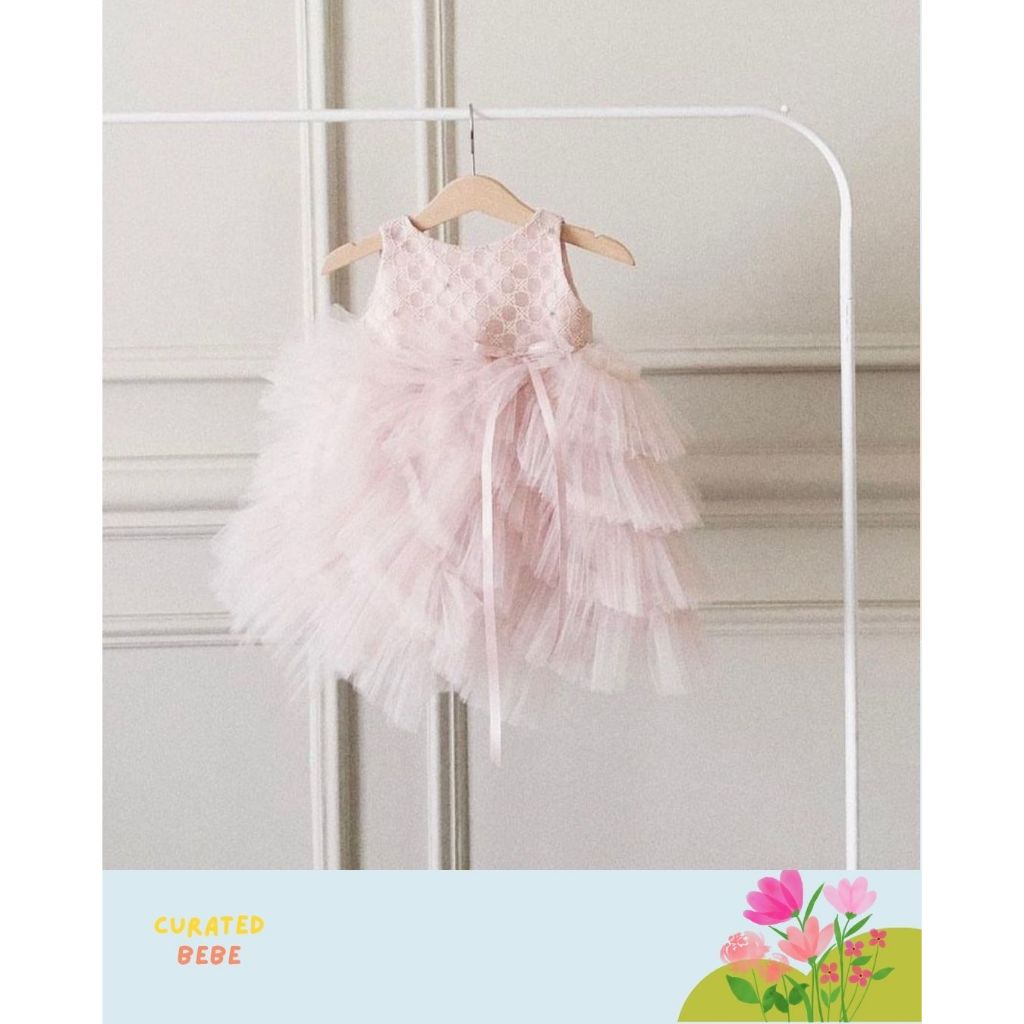 Curated Bebe Kakapo Soft Pink Dress 2-4Y