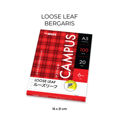 

LOOSE LEAF A5 BERGARIS CAMPUS 100LB 50LB [ Pack ]
