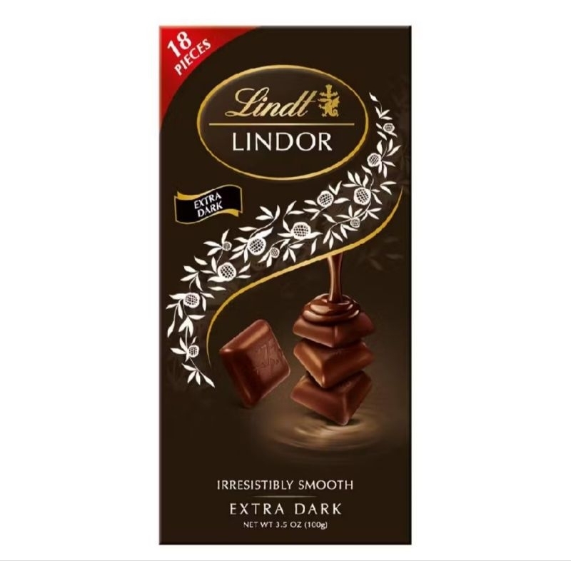 

Lindt Lindor Extra Dark Chocolate (100 Gr)