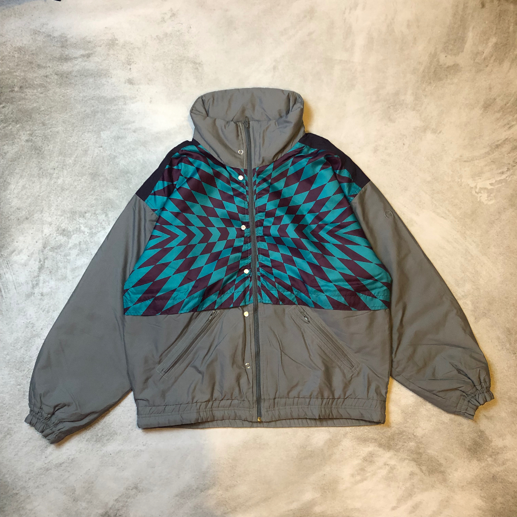 Jaket Outdoor Vintage Sergio Tacchini with Hidden Hoodie