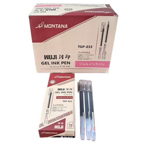 

1 Lusin isi 12 Pcs Pena Gell MONTANA WUJI