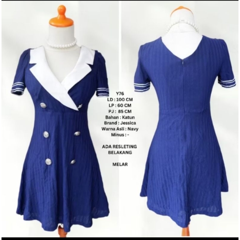 Dress pelaut dress korean sexy dress