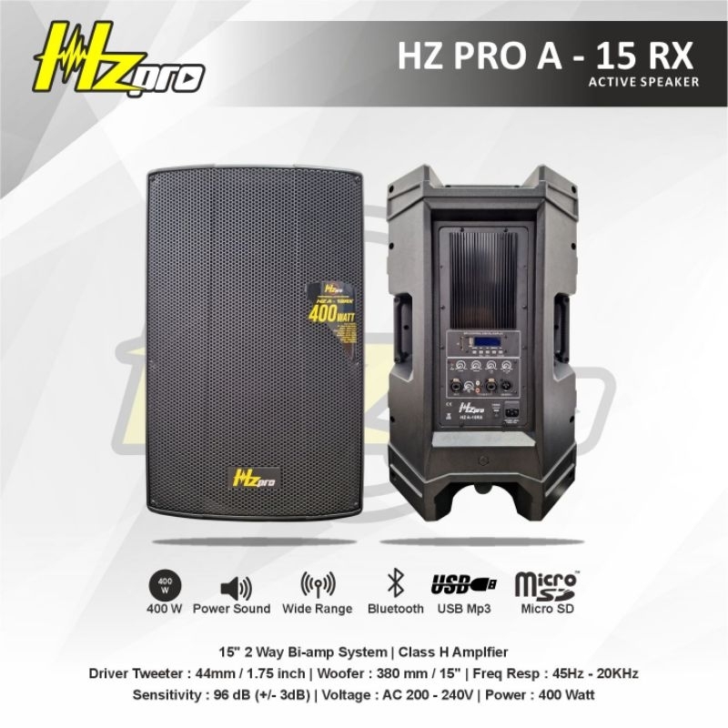 SPEAKER AKTIF HZ PRO A-15RX Original 400 Watt