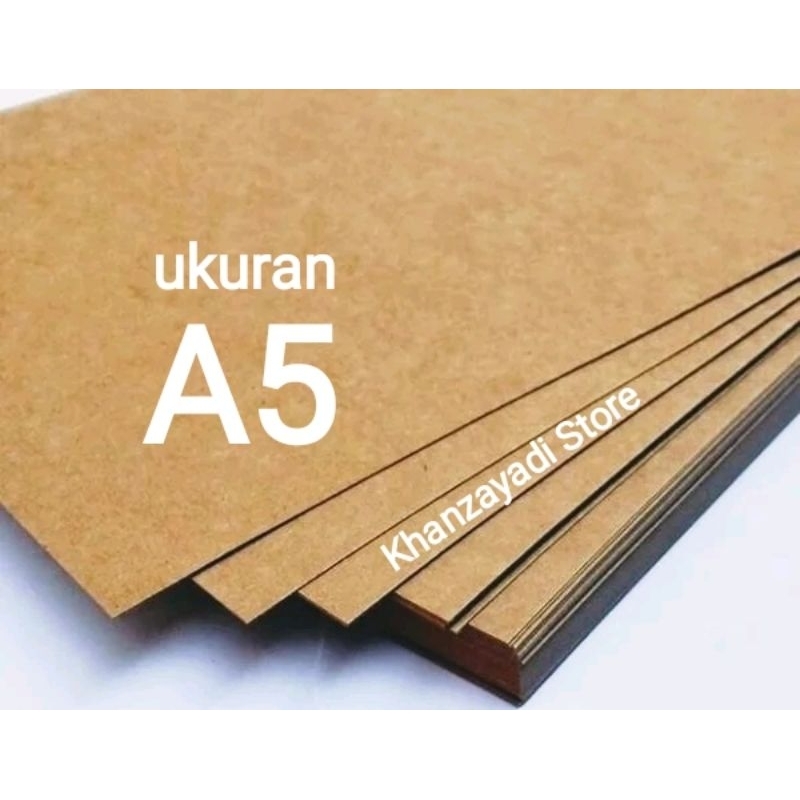 Kertas karton board hard paper tebal 1.5 mm ukuran A5